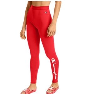 Champion C-Life Everyday Script Logo Red Women's